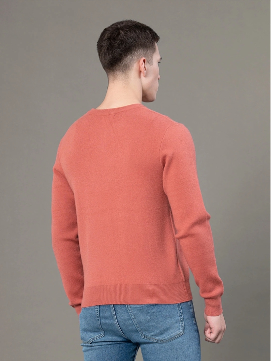 RedTape Round Neck Solid Sweater for Men | Essential Comfort for Every Day