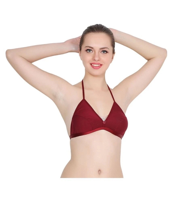 TCG Cotton Convertable Bra - Maroon Single - 34