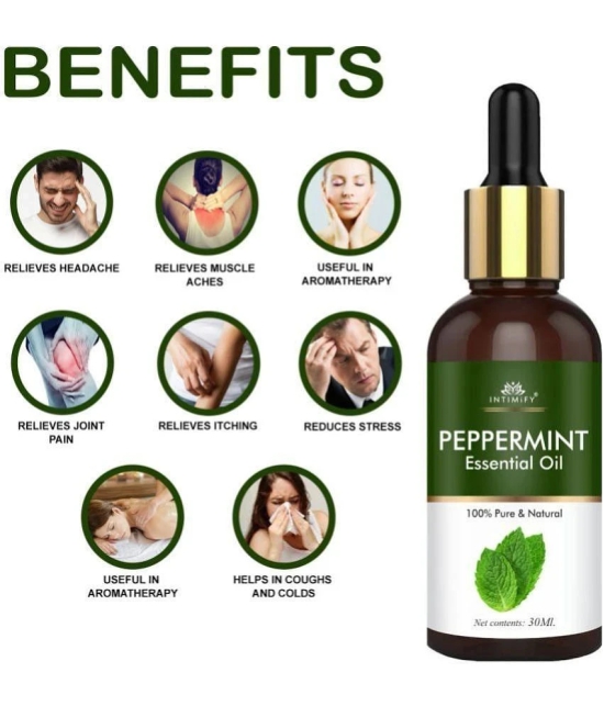 Intimify Peppermint Aromatherapy Essential Oil Aromatic With Dropper 30 mL ( Pack of 1 )