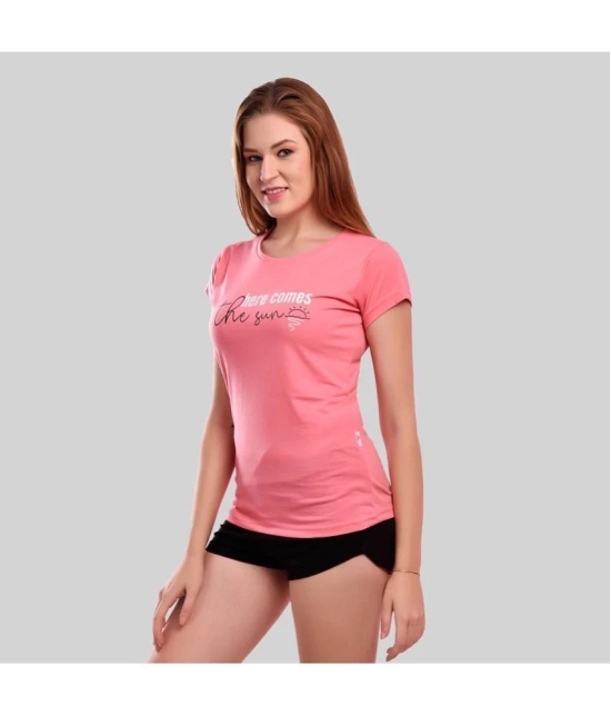 Elina Pink Cotton Tees - Single - None