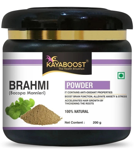 KAYABOOST Brahmi Powder For Eating, Liver, Skin Care, Brain, Immunity Booster (200 g)