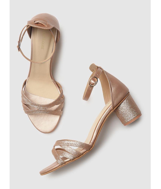 MARC LOIRE - Rose Gold Women's Sandal Heels - None