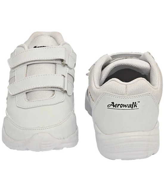 Aerowalk - White Boys School Shoes ( 1 Pair ) - None