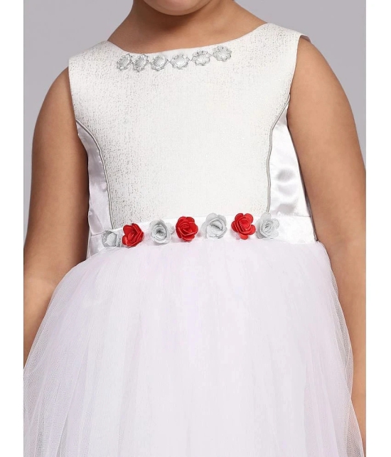 Toy Balloon Kids White Net Girls Gown ( Pack of 1 ) - None