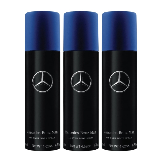 Mercedes-Benz Men Deodorant Spray 200ml (Pack of 3)