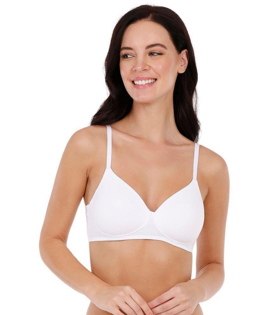 Amante Cotton T-Shirt Bra - White Single - 32C