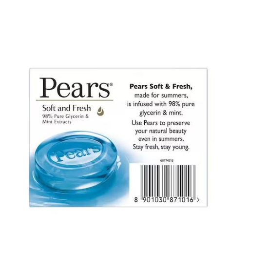 Pears Soft And Fresh Soap 100 Gms