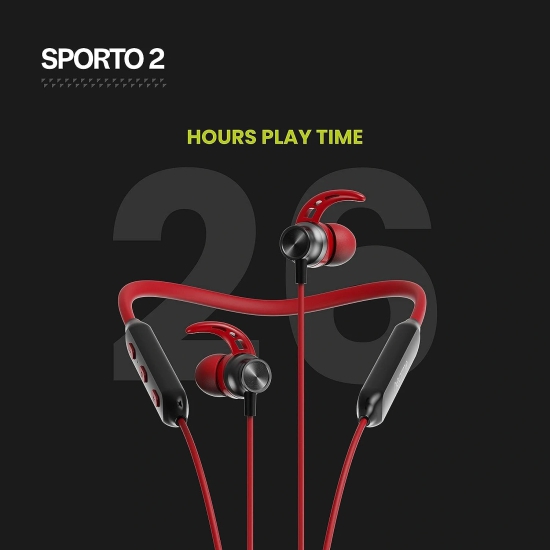 HEARMO SPORTO 2 W/L HEADSET (Color - Red) by ZALANI COLLECTION NX