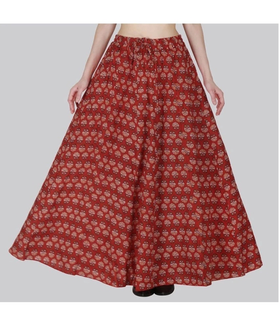 Sttoffa Red Cotton Womens Flared Skirt ( Pack of 1 ) - None