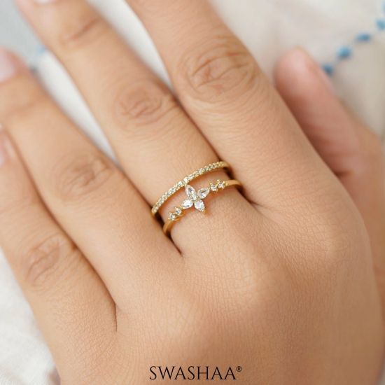 Parisha 14K Gold Plated Ring-Gold