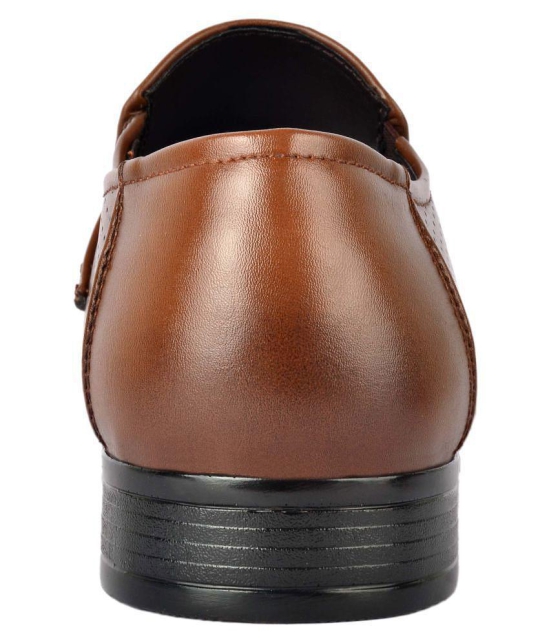 Aadi Slip On Artificial Leather Brown Formal Shoes - None