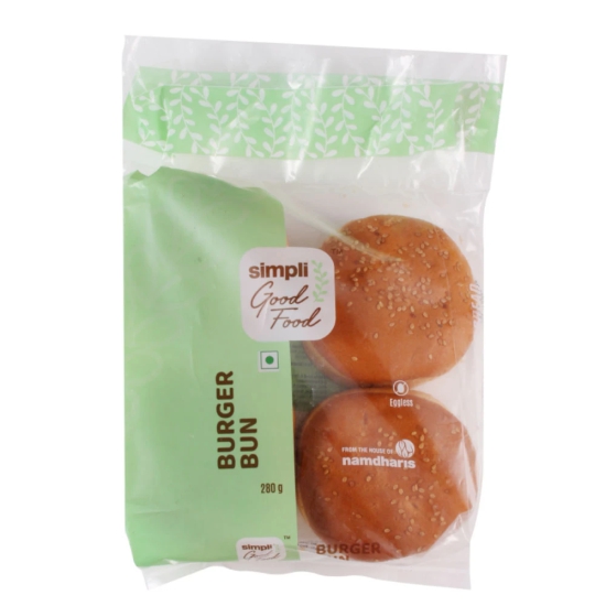 Simpli Good Food Burger Bun, 280 Gm