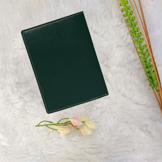 Olive Green Customized Passport Cover