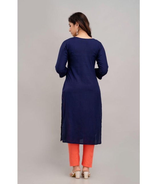 Kapadia - Navy Straight Rayon Womens Stitched Salwar Suit ( Pack of 1 ) - None