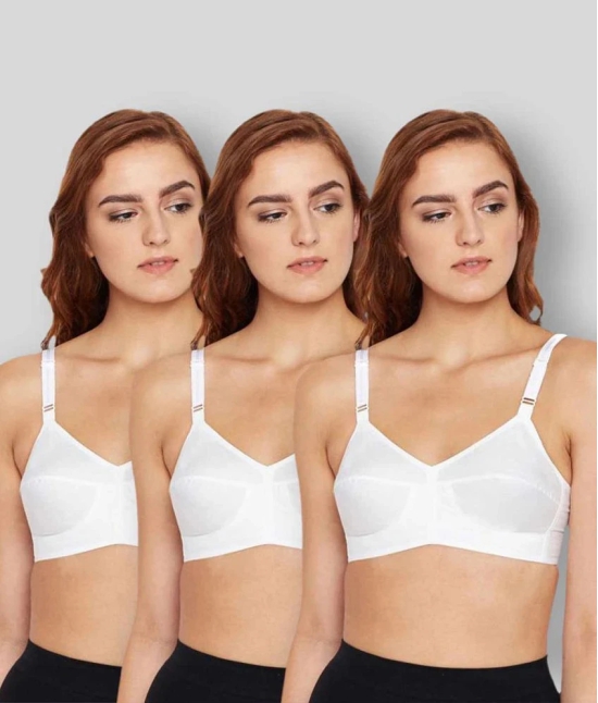 Bodycare Cotton T-Shirt Bra - White - 38D