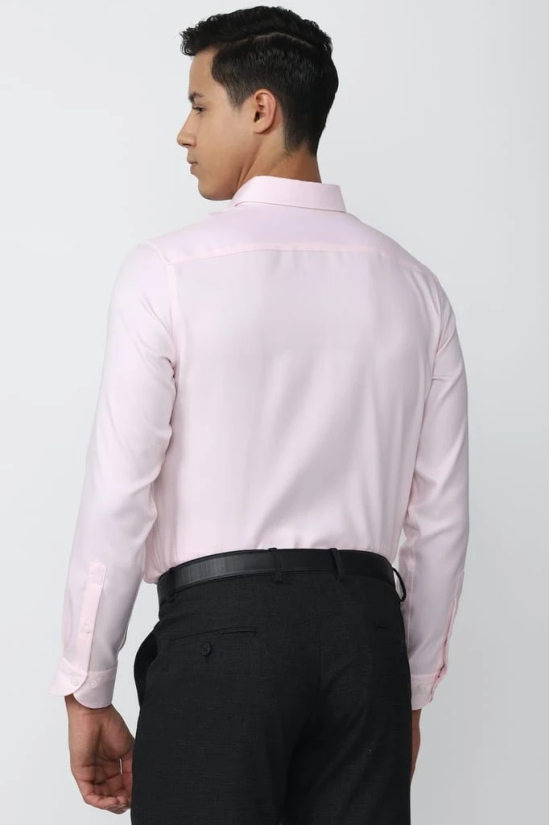 Men Pink Regular Fit Formal Full Sleeves Formal Shirt