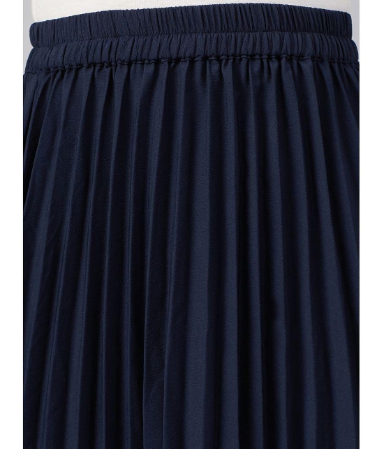 Rare Poly Crepe A-Line Skirt - Navy Single - 28