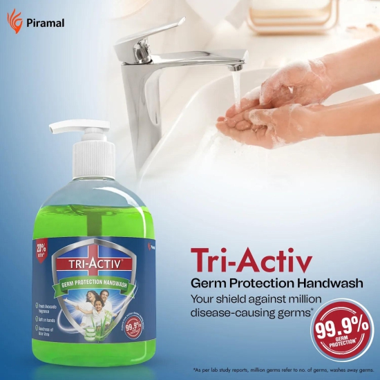 Tri-Activ Germ Protection Handwash Bottle | 300 ml