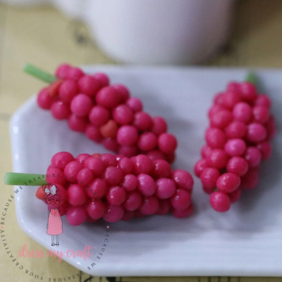 Miniature Fruit - Pink Grapes