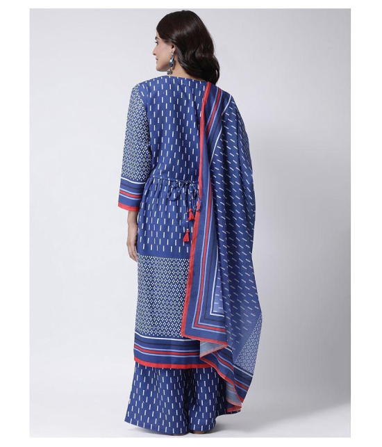 Hangup Blue Chanderi Dupatta