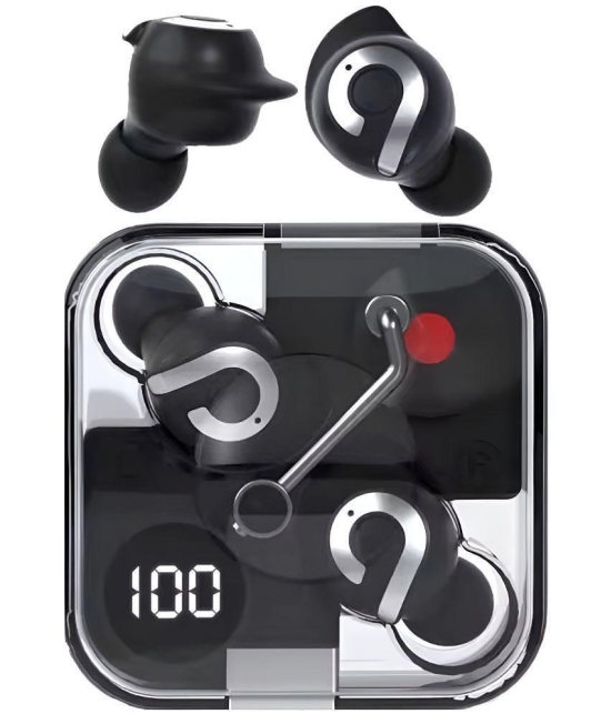 VEhop Music Bot Bluetooth True Wireless (TWS) In Ear 32 Hours Playback Low Latency,Powerfull bass IPX4(Splash & Sweat Proof) Black