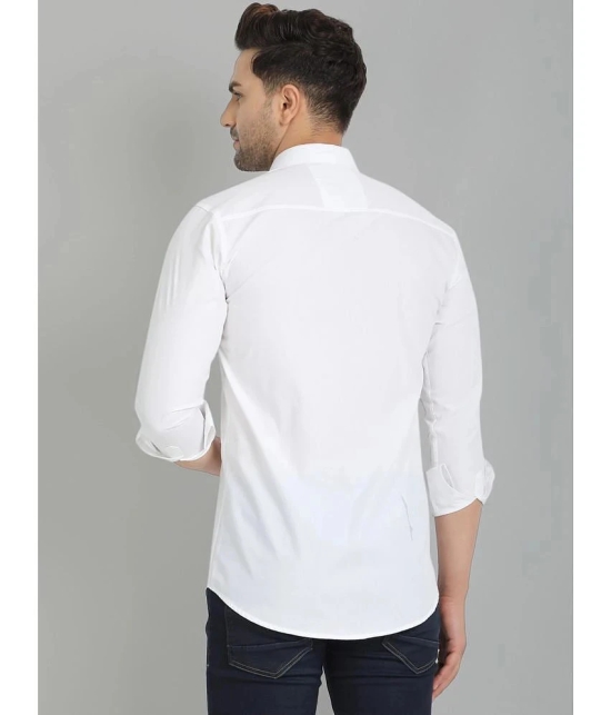 VERTUSY - White 100% Cotton Regular Fit Mens Casual Shirt ( Pack of 1 ) - None