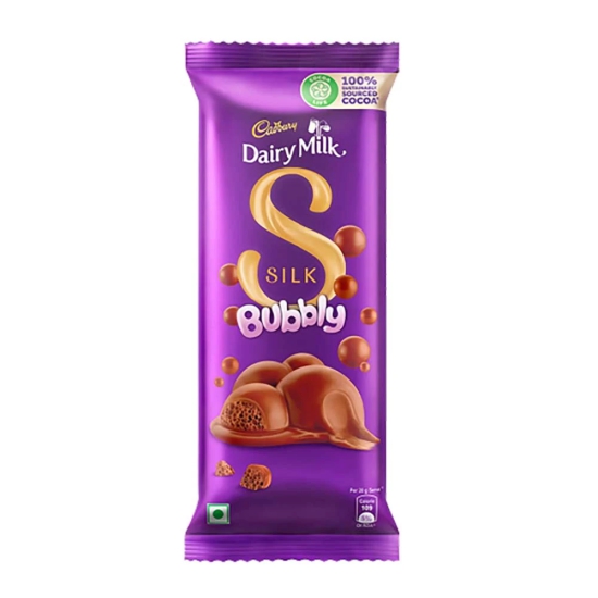 Cadbury Dairy Milk Silk Bubbly, 50 Gm