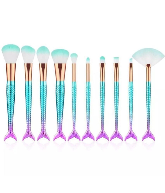 MR. MAC Premium Quality Mermaid Makeup Foundation Brush 10 Pcs 50 g