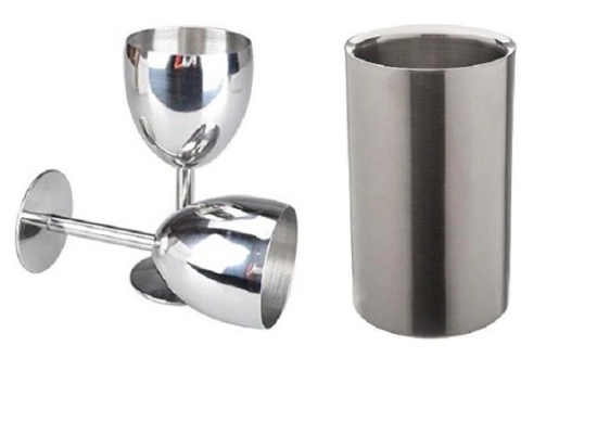 DYNAMIC STORE 2 goblet glass with wine cooler