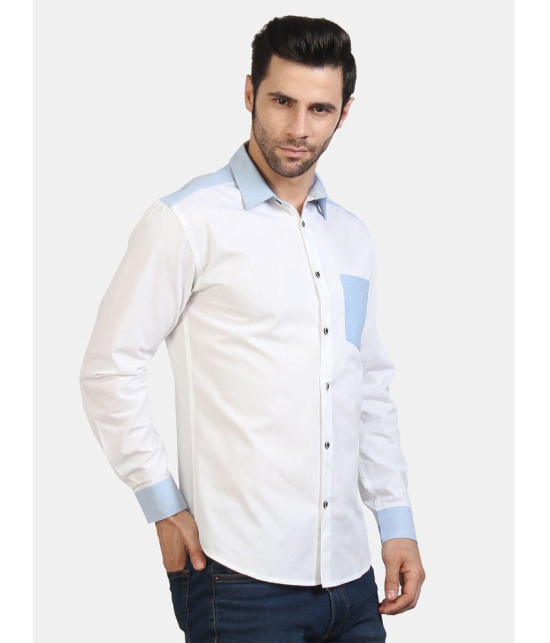 Life Roads - White Cotton Slim Fit Men's Casual Shirt ( Pack of 1 ) - None