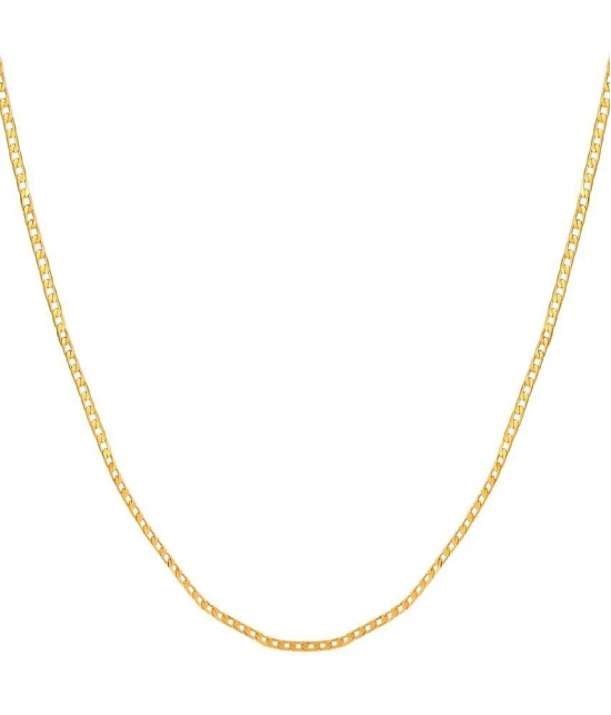 FASHION FRILL - Gold Plated Brass Chain ( Pack of 1 ) - None