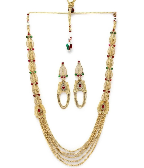 Sukkhi Gold Alloy Necklace Set ( Pack of 1 ) - Gold