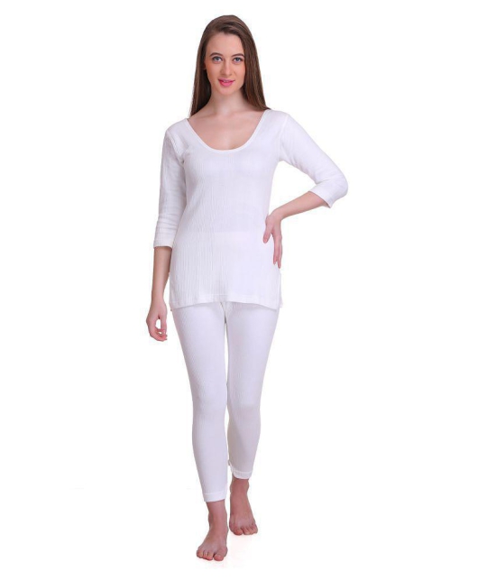 TT Cotton Blend Bottomwear - White - XL