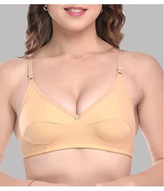 Kiran Enterprises - Multicolor Cotton Blend Non Padded Womens Everyday Bra ( Pack of 3 ) - None