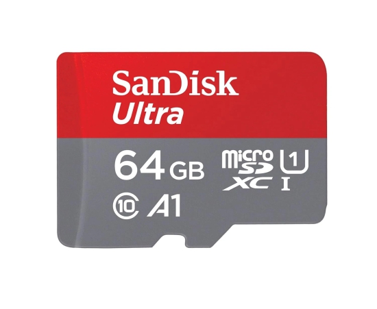 Sandisk Ultra 64GB microSDXC UHS-I, 140MB/s R, Memory Card, 10 Y Warranty, for Smartphones