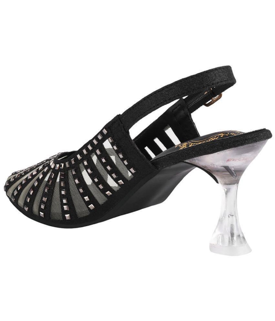 Shoetopia - Black Women''s Sandal Heels - None