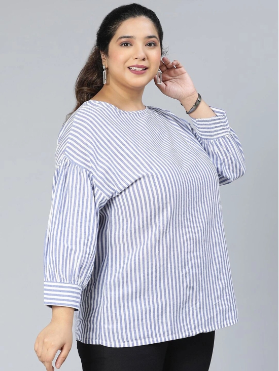 Oxolloxo Blue Striped Top