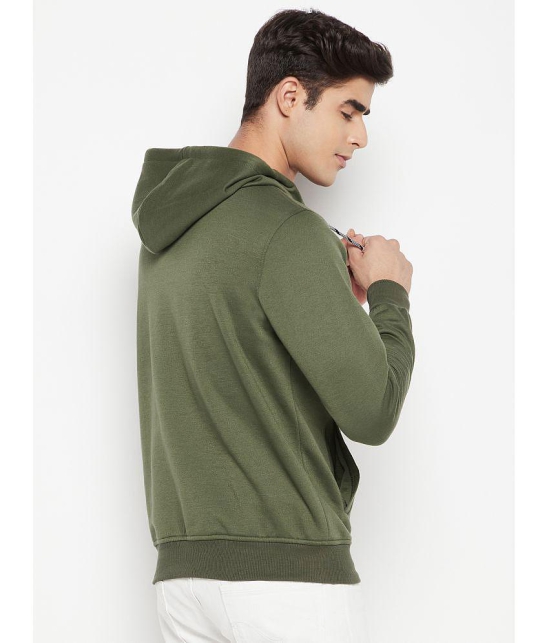 Lycos - Olive Fleece Regular Fit Men's Sweatshirt ( Pack of 1 ) - None