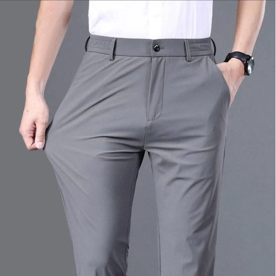 Mens Lycra Button Trackpant-L