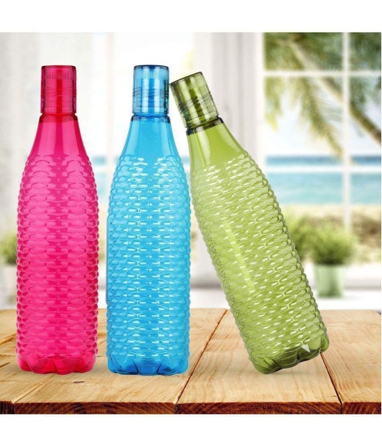 Oliveware - Multicolour Water Bottle 1000 mL ( Set of 3 ) - Multicolour