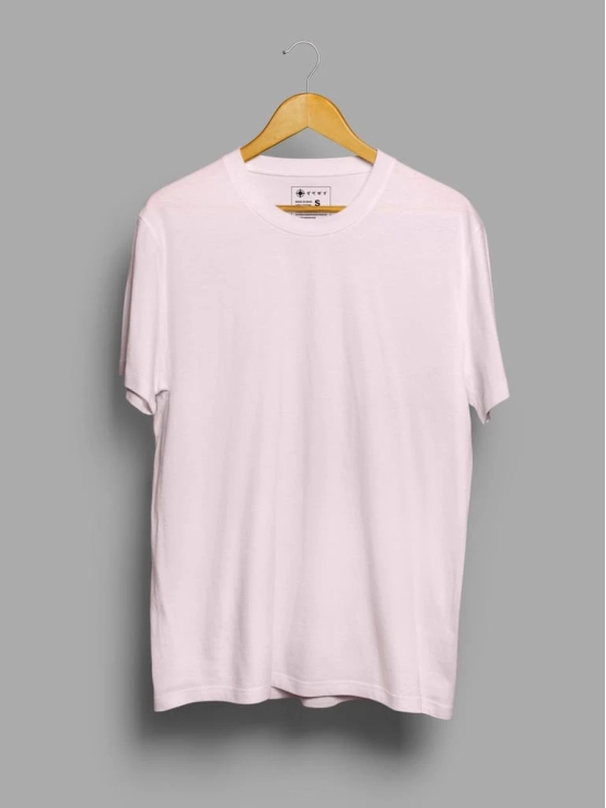 Electric Mint & Soft Pink Half Sleeve Round Neck Cotton Plain Regular Fit Pack of 2 combo T-Shirt for men by Ghumakkad