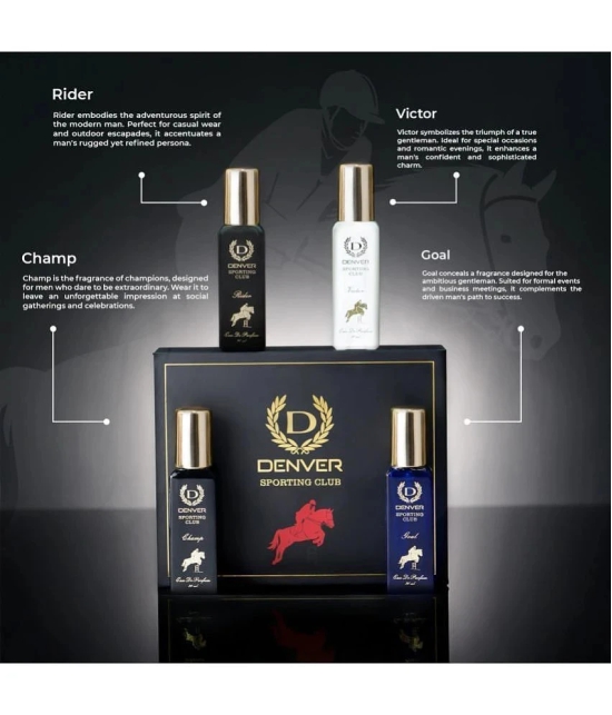 Denver Sporting Club Luxury Perfume Gift Set - Victor, Rider, Goal, Champ EDP - 20ML Each