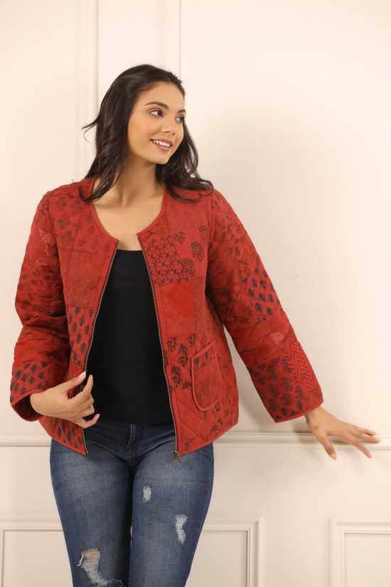 Printed women quilted  jacket-XXL/3xl