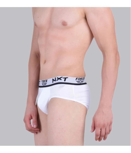 Force NXT Cotton Mens Briefs ( White ) - None