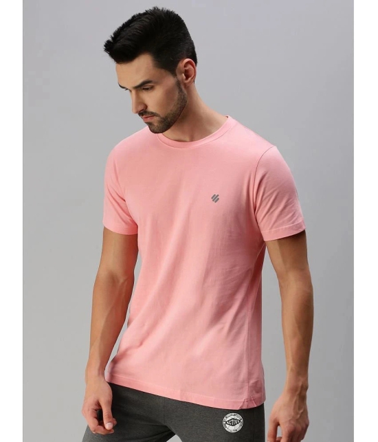 ONN - Pink Cotton Blend Regular Fit Mens T-Shirt ( Pack of 1 ) - None