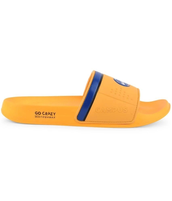 Campus - Mustard Mens Slide Flip Flop - None