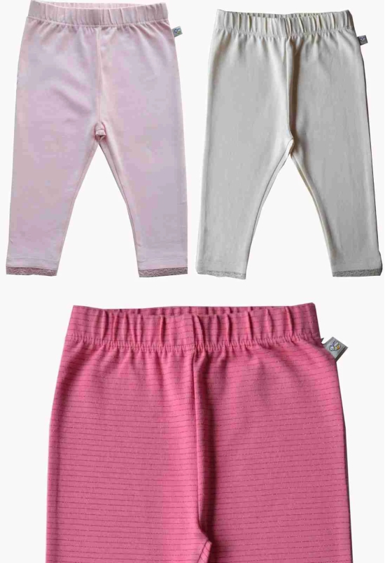 COMBO Leggings (Light Pink,Cream,Pink Lurex)