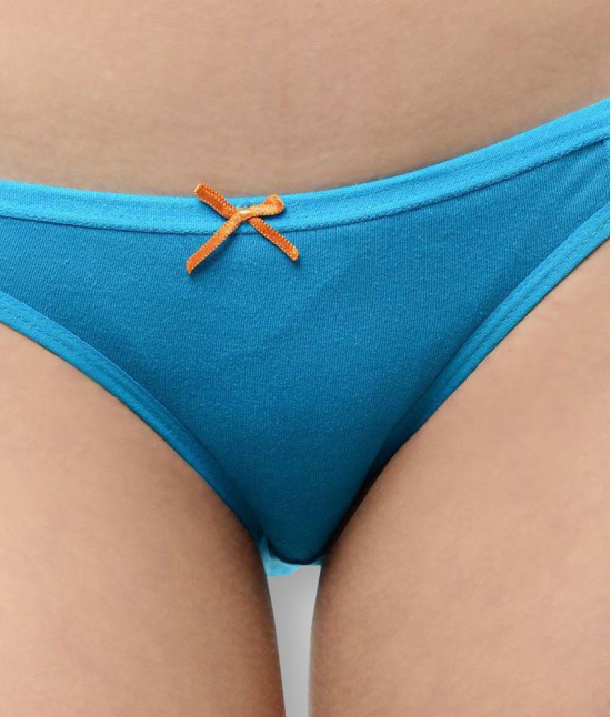 Leading Lady - Blue Cotton Solid Women's Bikini ( Pack of 1 ) - XXL