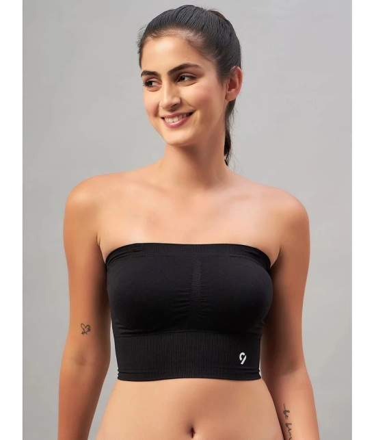 C9 Airwear - Black Nylon Lightly Padded Womens Tube Bra ( Pack of 1 ) - None