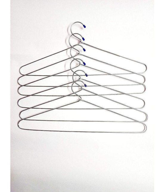 TISYAA - Stainless Steel Standard Clothes Hangers ( Pack of 6 )